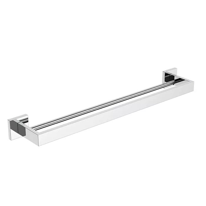 Chrome double square towel hanging rod Arc Fictures