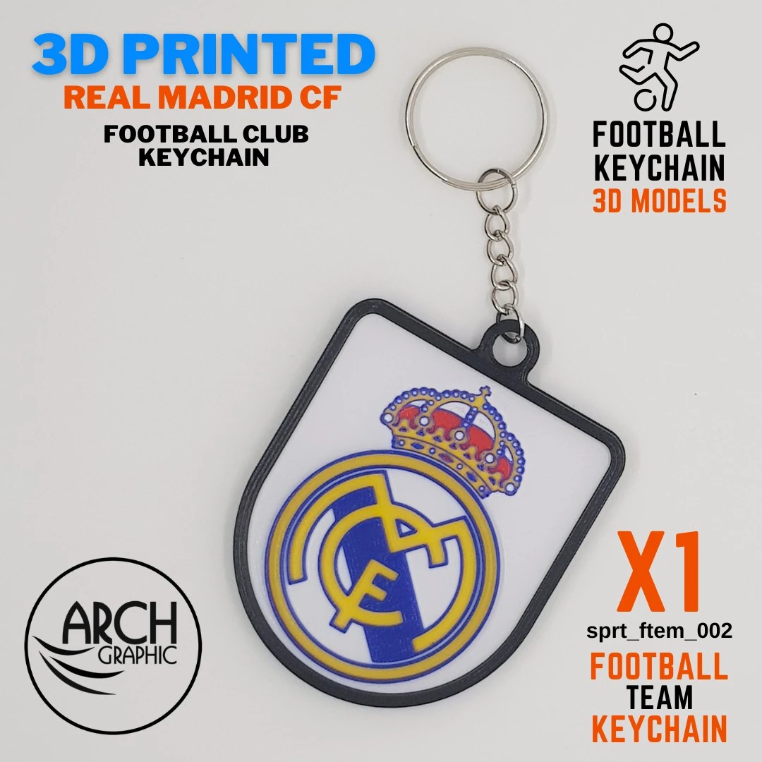 3D Printing Real Madrid CF Keychain 3D Printing UAE