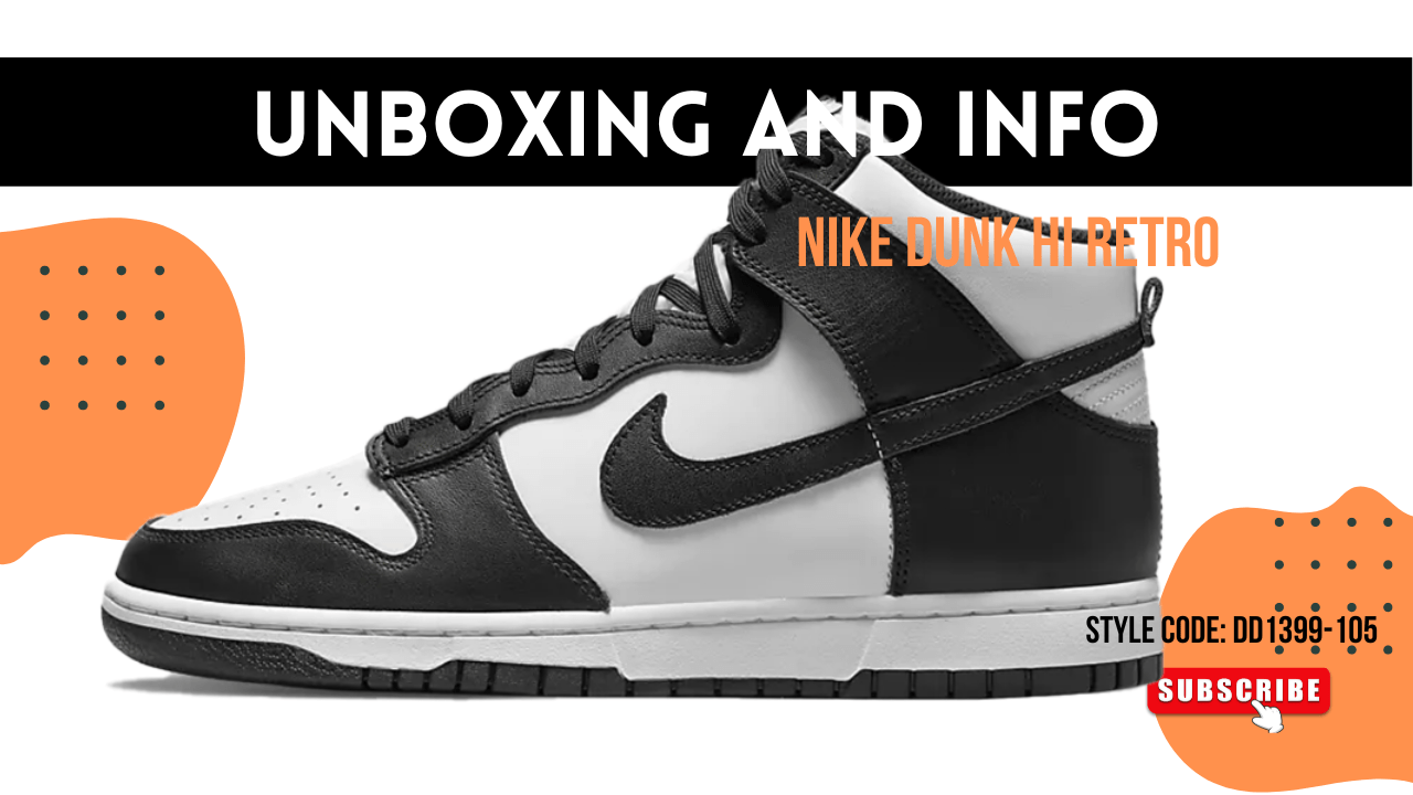 Nike Dunk HI Retro Black/WhiteTotal Orange DD1399105 ARCHUSA