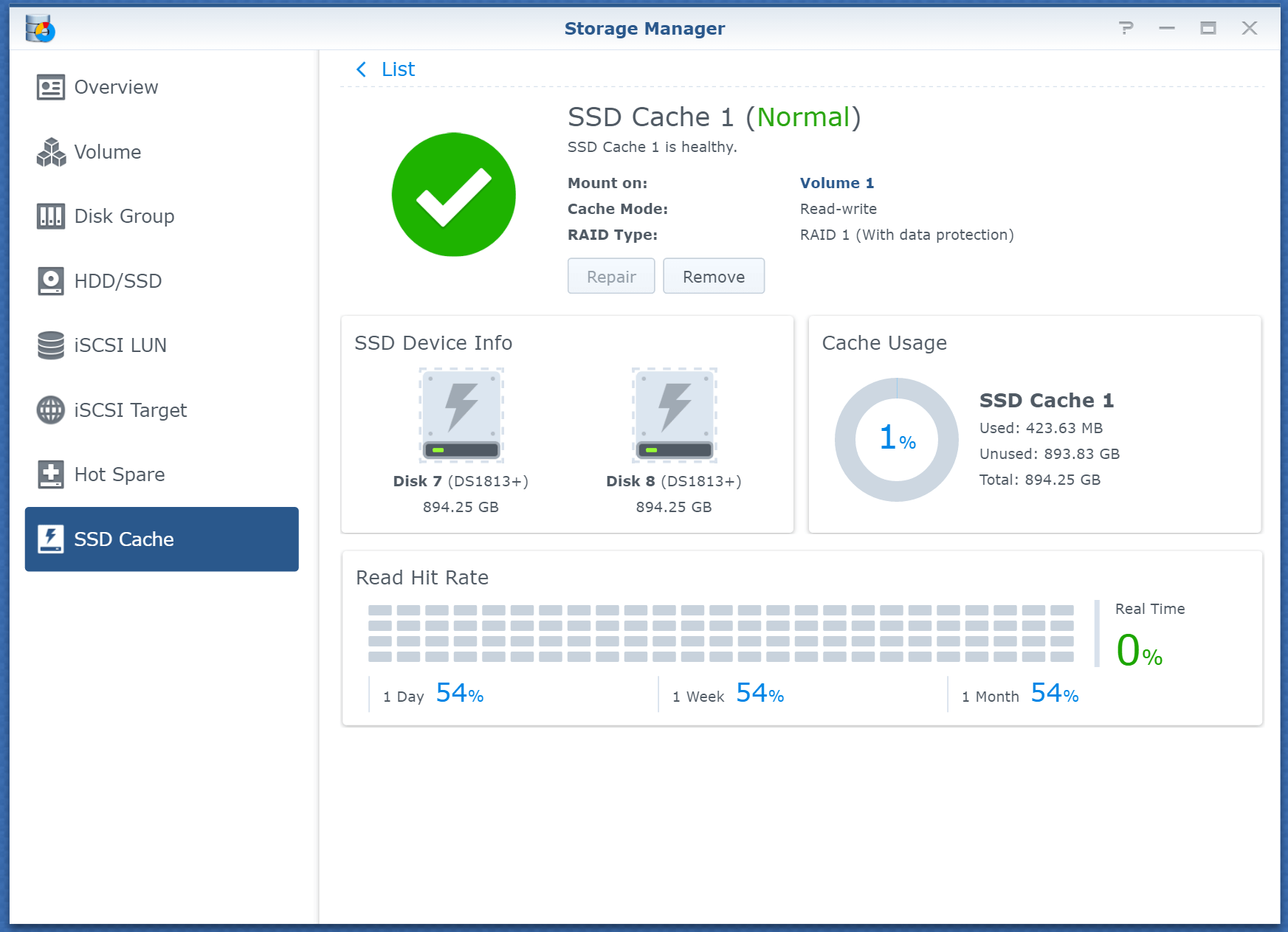 Adding disk caching to a Synology NAS to improve video streaming