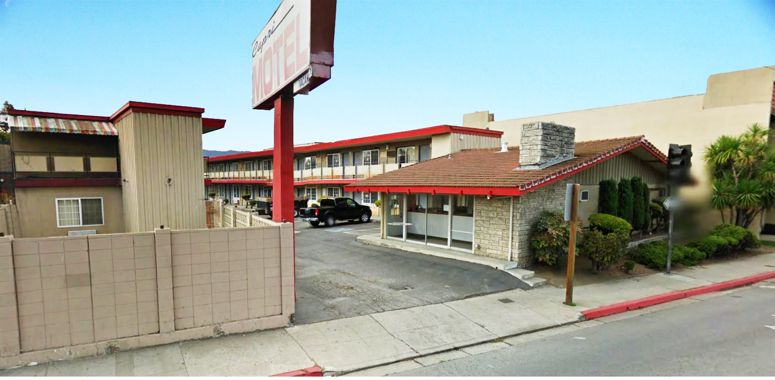 Capri Motel Architectural Dimensions