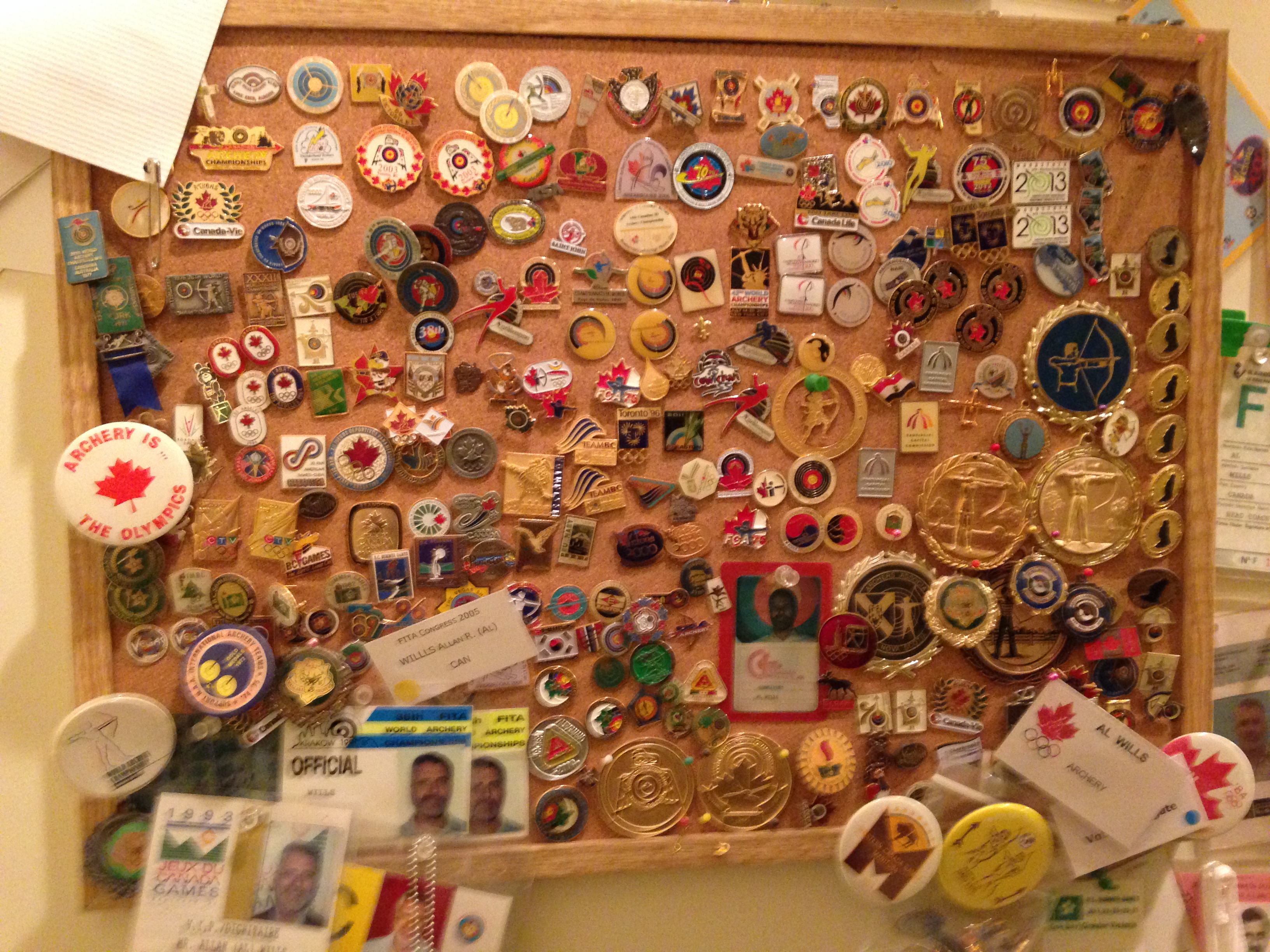 Al's Archery Pin Collection