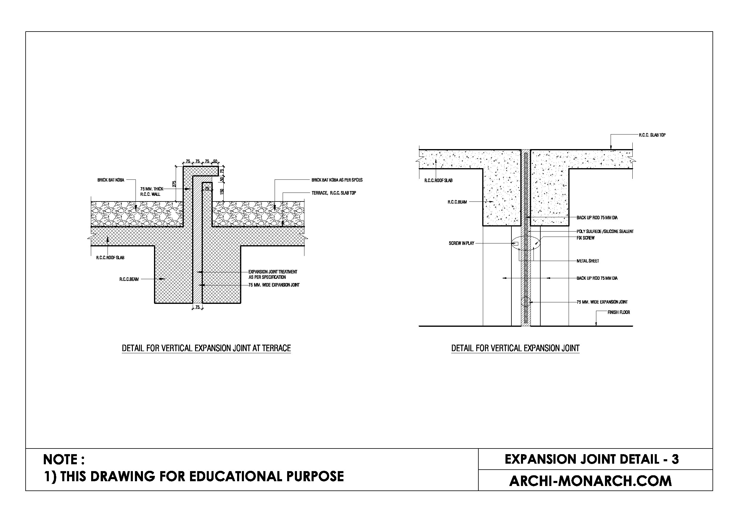Share more than 69 expansion joint sketch super hot in.eteachers