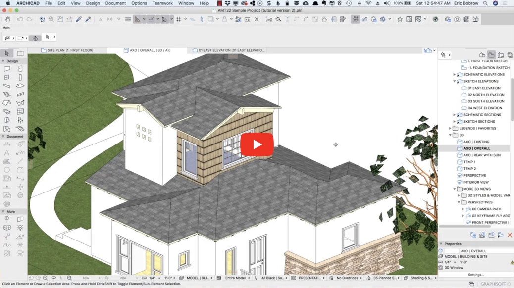 ARCHICAD Design Views 2 Rendered Elevations & Site Plans ARCHICAD