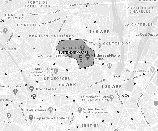 BUTTE MONTMARTRE PARIS18EME ARCHIK