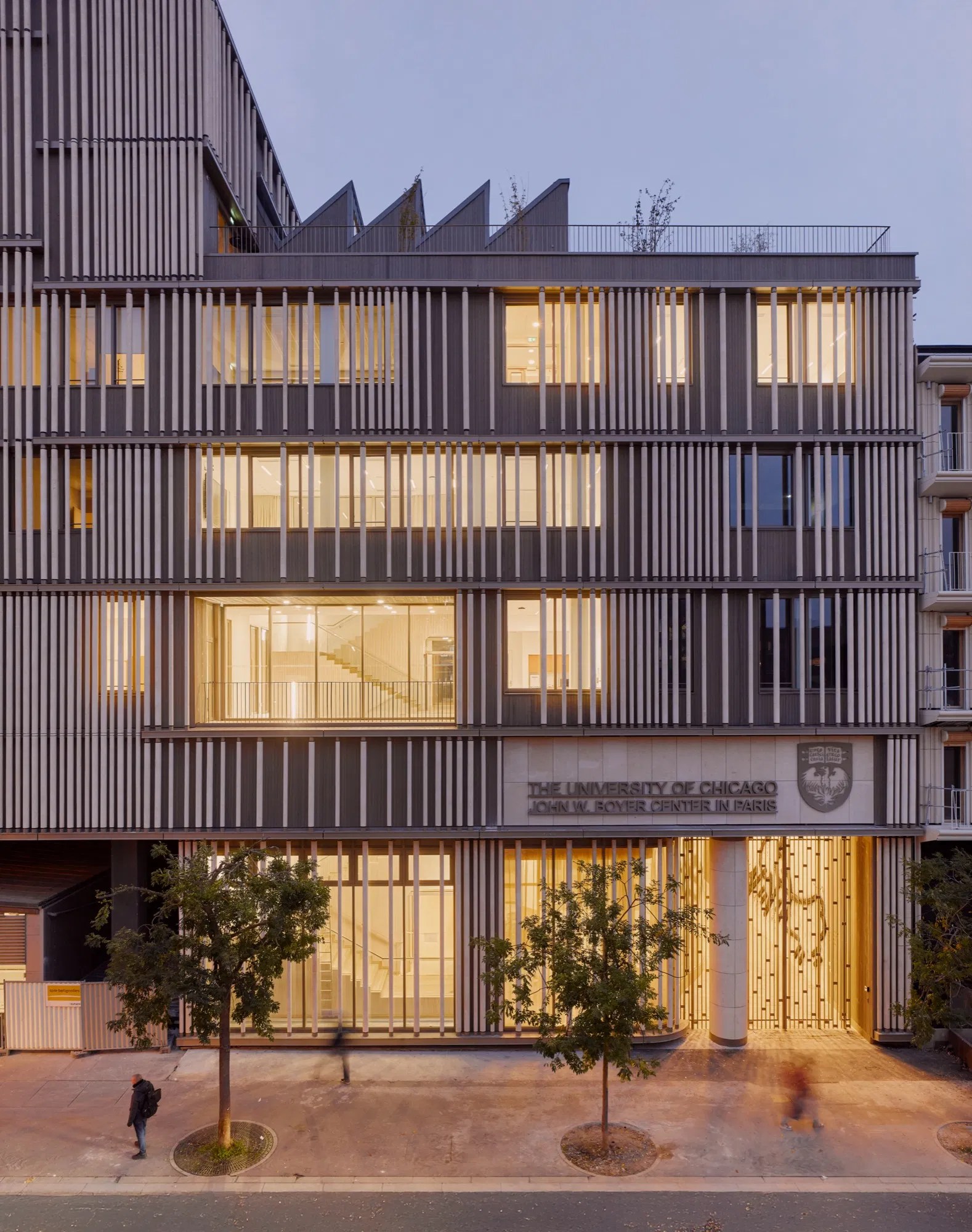 Studio Gang completes first French project behind cylindrical stone
