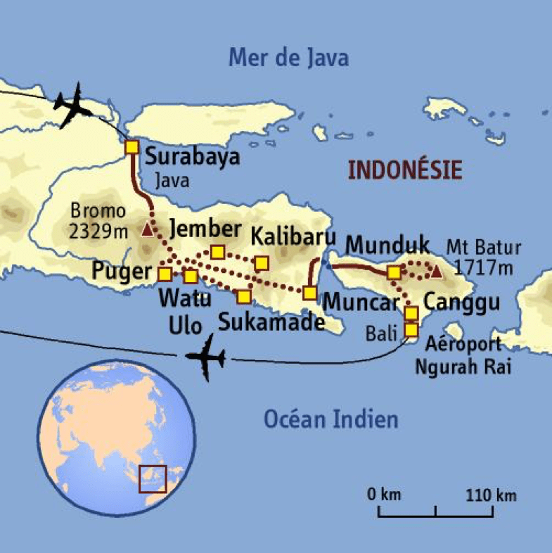 Les Défis À Relever Lors De La Visite De L'île De Java Ile de Java velo electrique ou musculaire