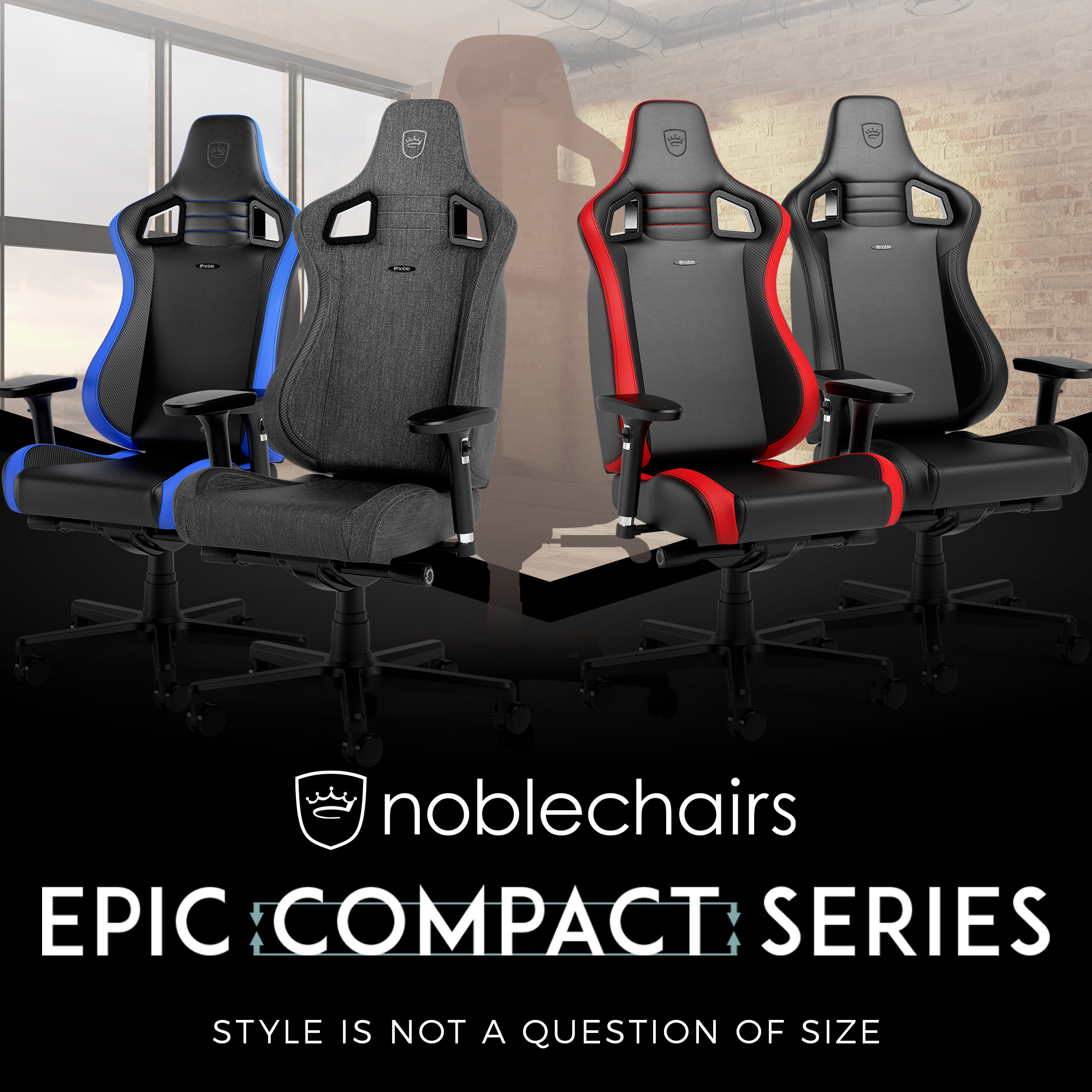 noblechairs EPIC COMPACT TX ゲーミングチェア 株式会社アーキサイト