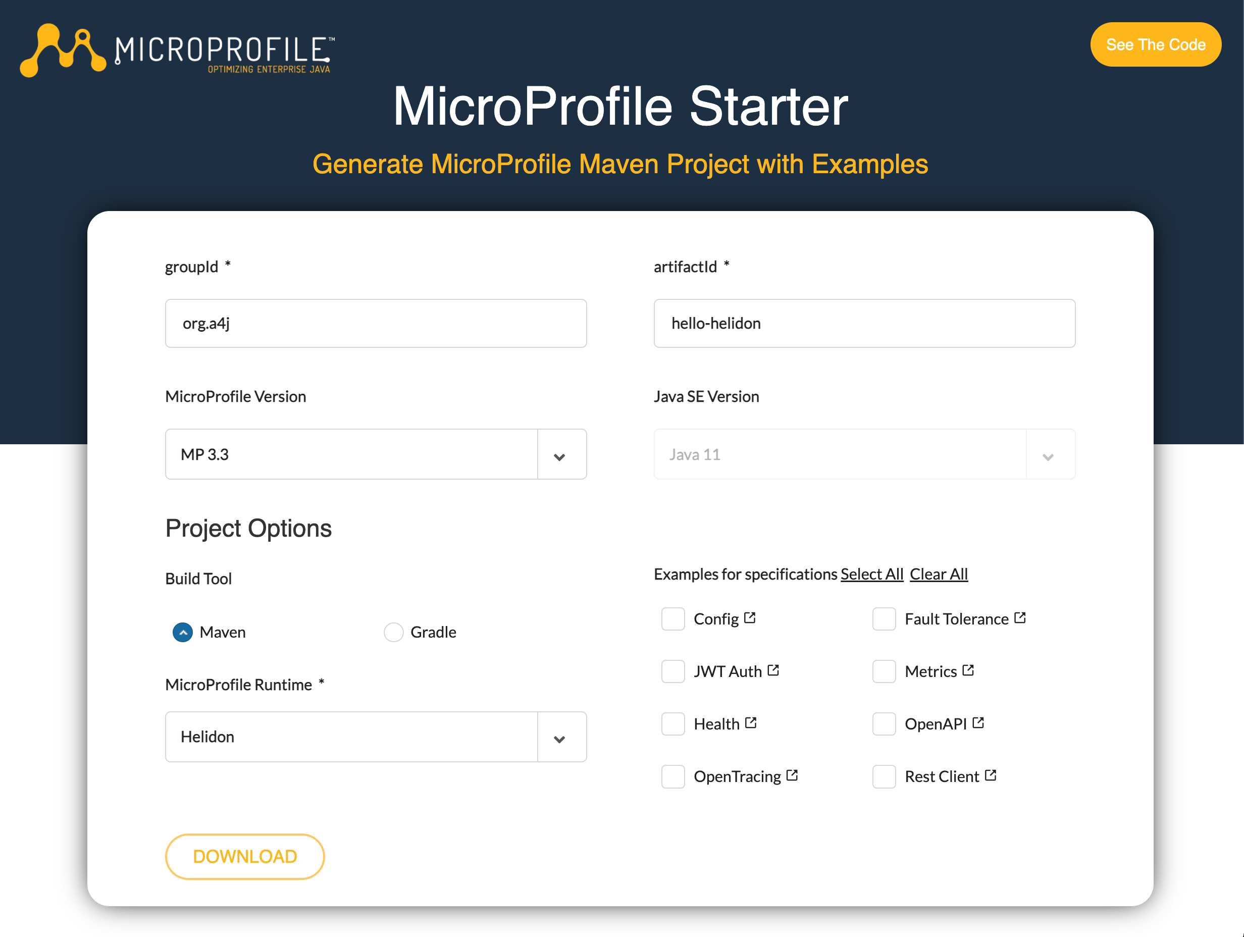 Getting started with Helidon Learning Microprofile
