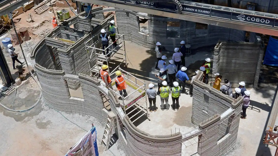 In a First for India 3D Printed PostOffice Under Construction in