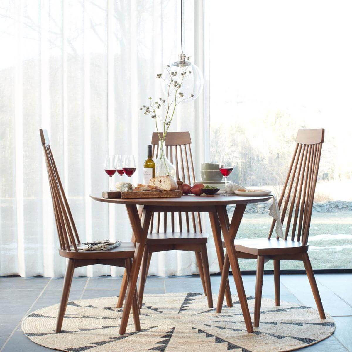Top 9 Most Easiest and Coolest Round Dining Table Design Ideas (1200 x 1200 Pixel)