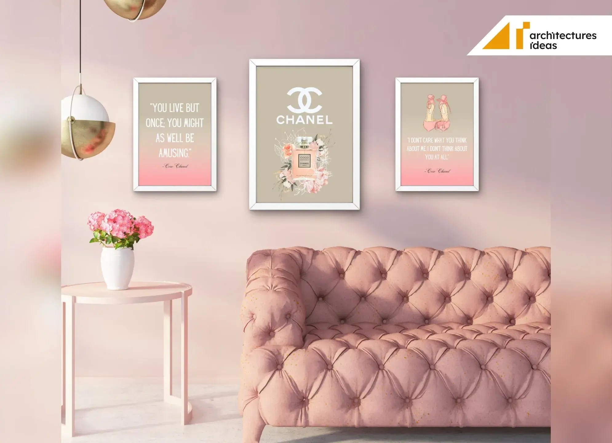 Add Colors to Your Walls with the Chanel Wall Decor Collection from