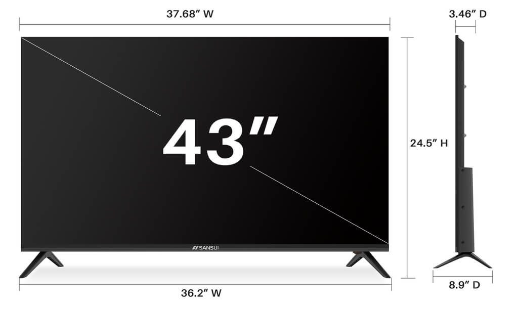 TV Dimensions Chart A Guide on TV Measurements & Size Architectures