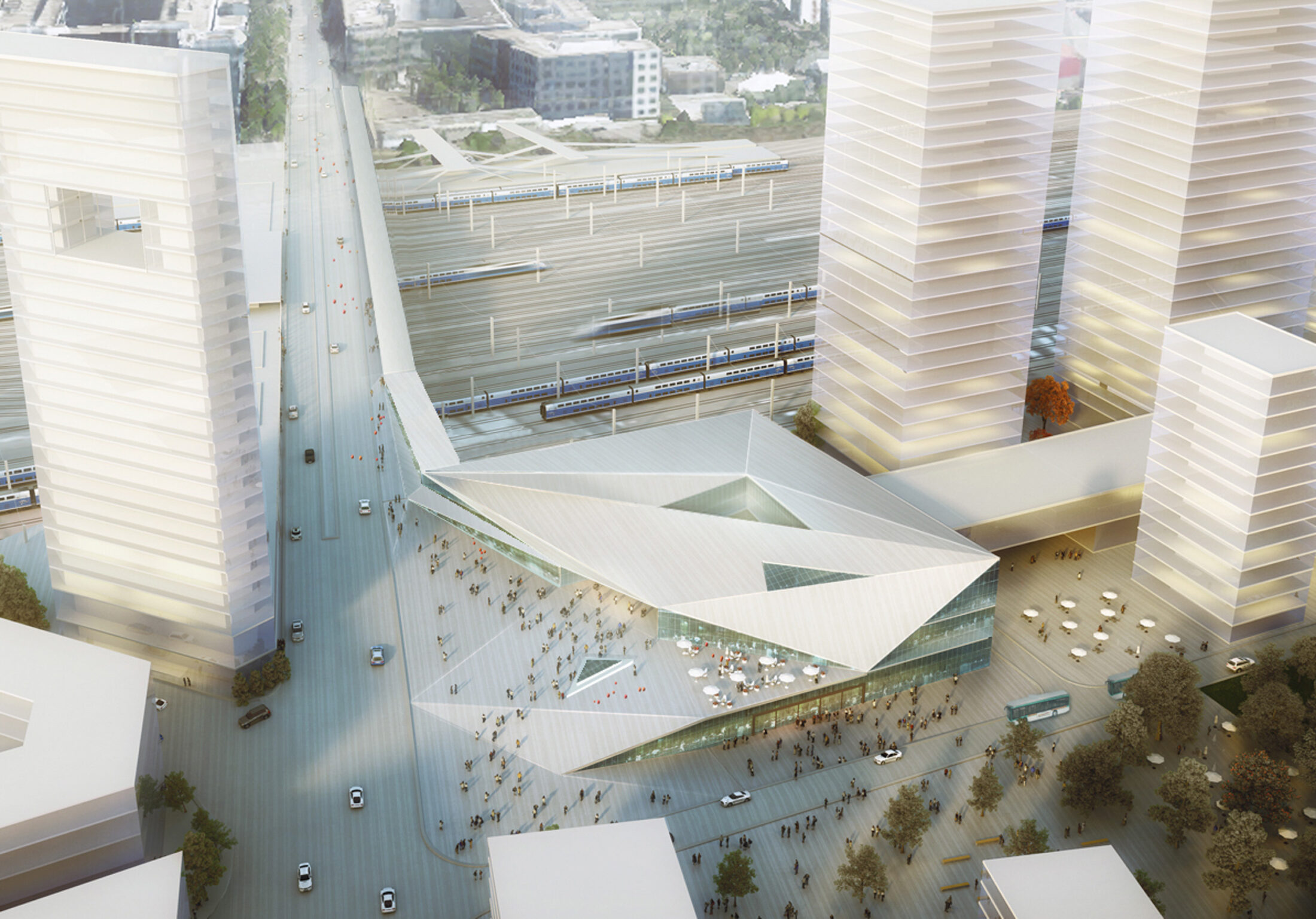 Gare emblématique du GPE de SaintDenisPleyel Architecturestudio