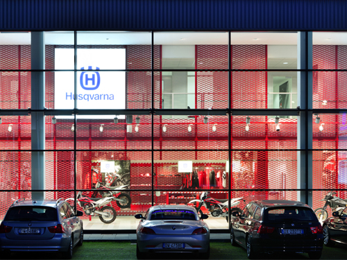 Showroom Husqvarna by BURATTI ARCHITETTI - Architizer
