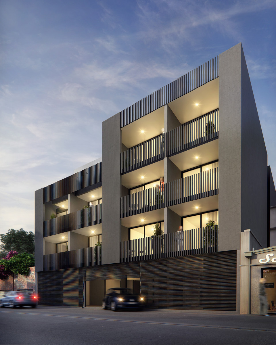 Idea 278276 Bellini Apartments by Chamberlain Javens Architects