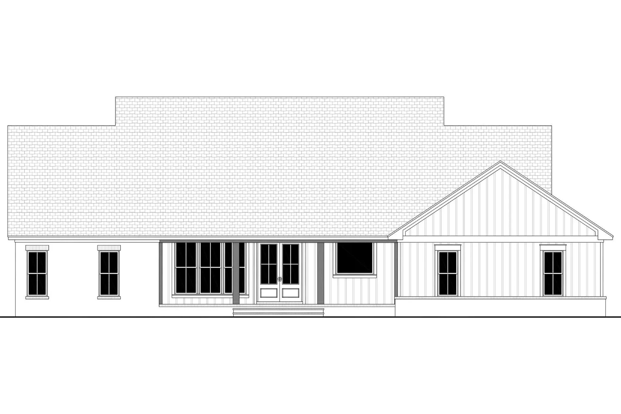 Owen Hill House Plan Transitional House Plan Farmhouse House Plan