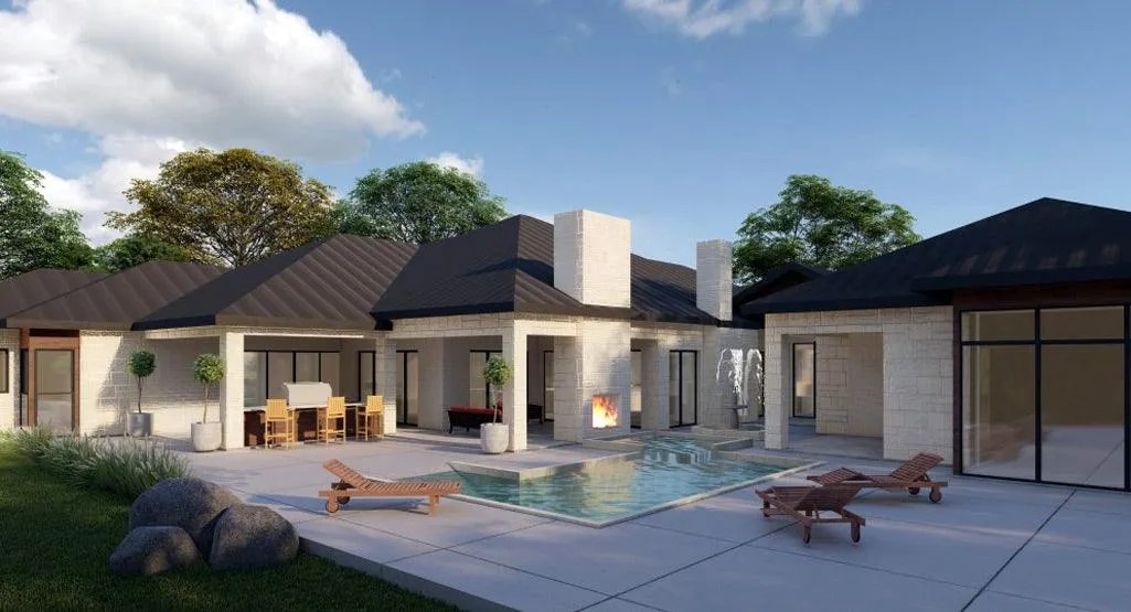 Telluride House Plan Luxury House Plan Contemporary House Plan