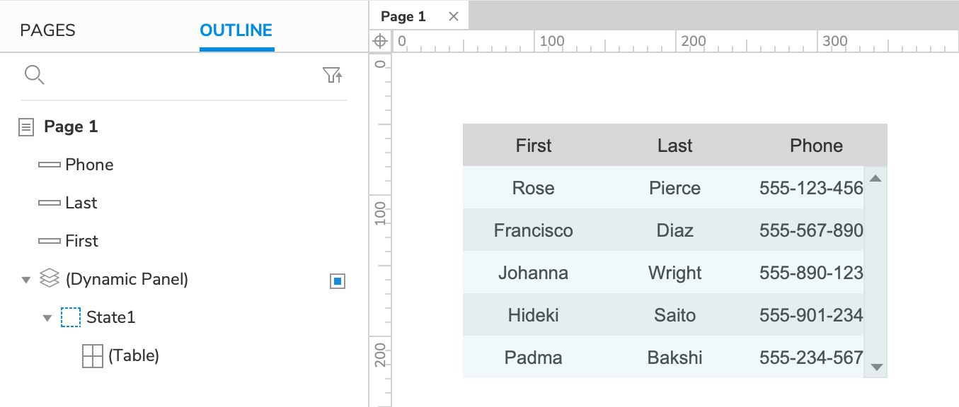 Scrolling Region Tutorial · Axure Docs
