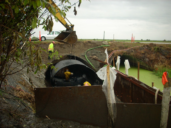 SLIP LINING TWIN CULVERTS ELIMINATES ROAD CLOSURE, SAVES TIME AND