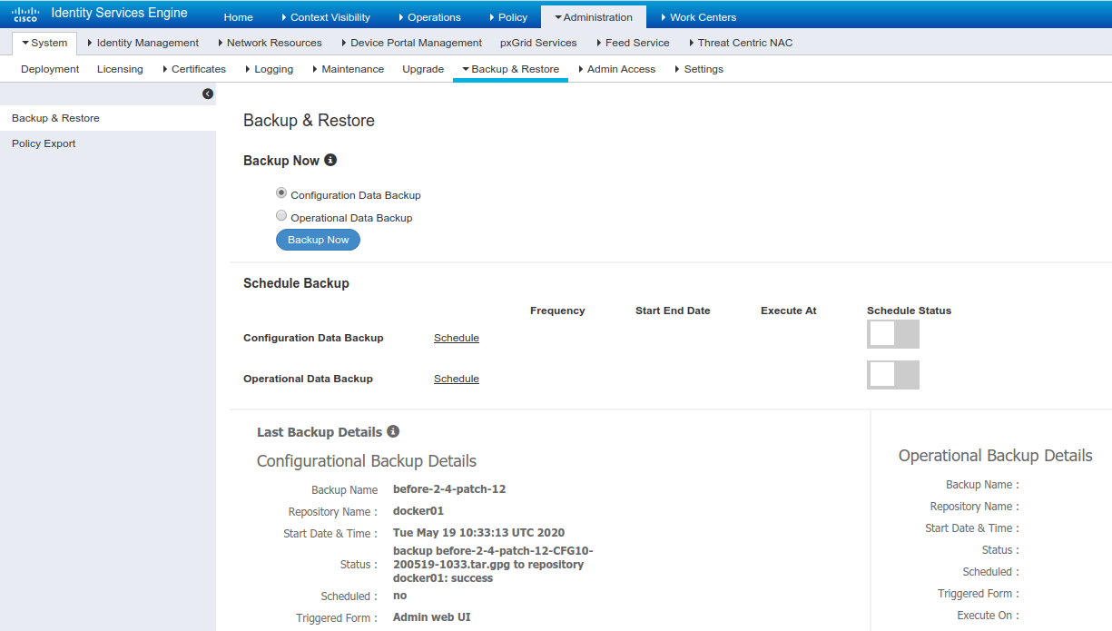 Patching Identity Service Engine (Standalone) Dependency