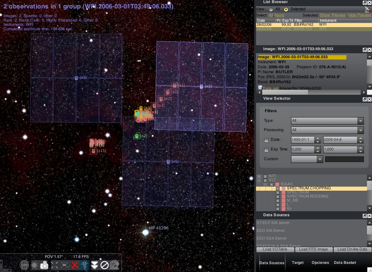 ESO VirGo, The Virtual Archive Browser