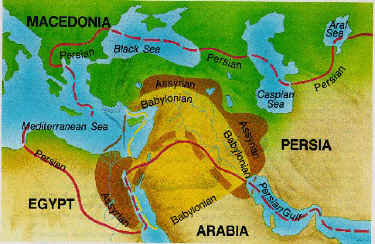 Map Of Babylon And Persia Chosen People, Promised Land - Israel And Judah - Gci Archive