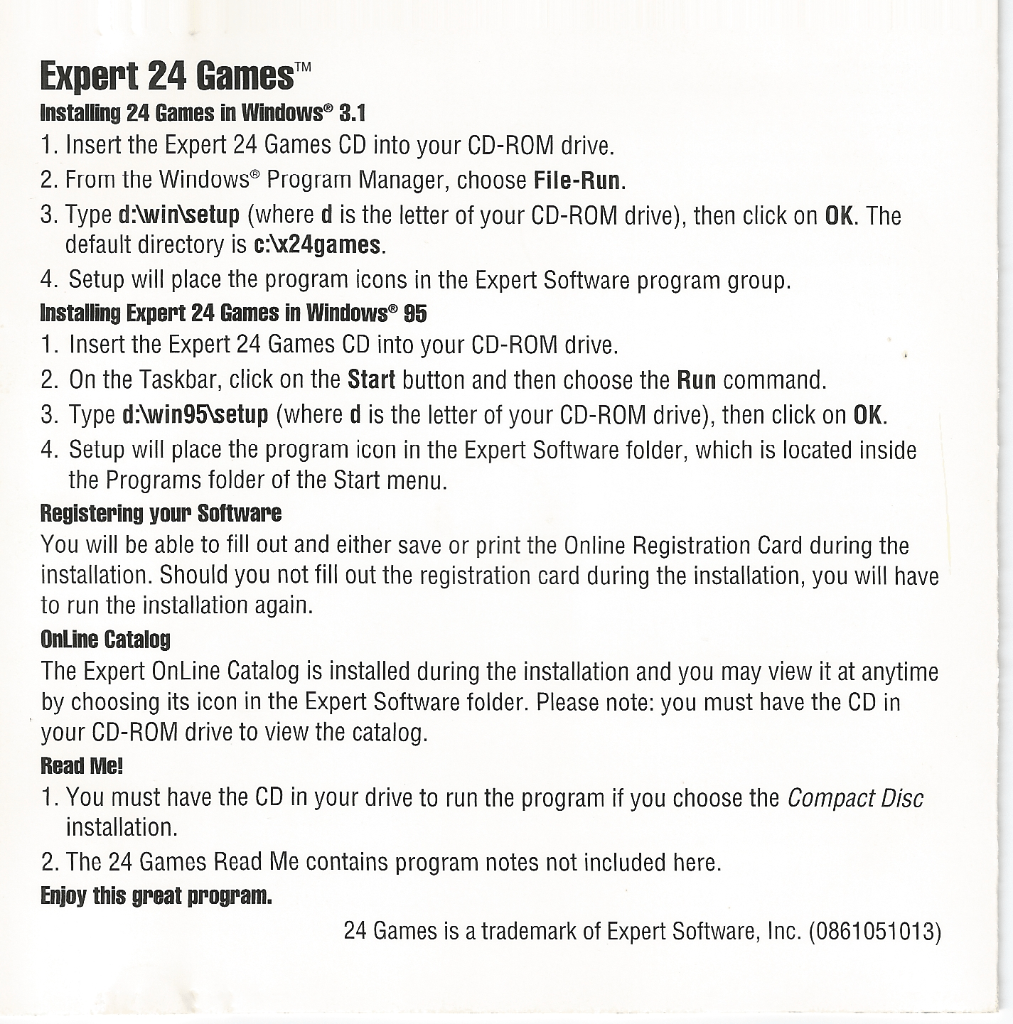 24 Games For Windows 95 Expert Software, Inc. Free Download, Borrow