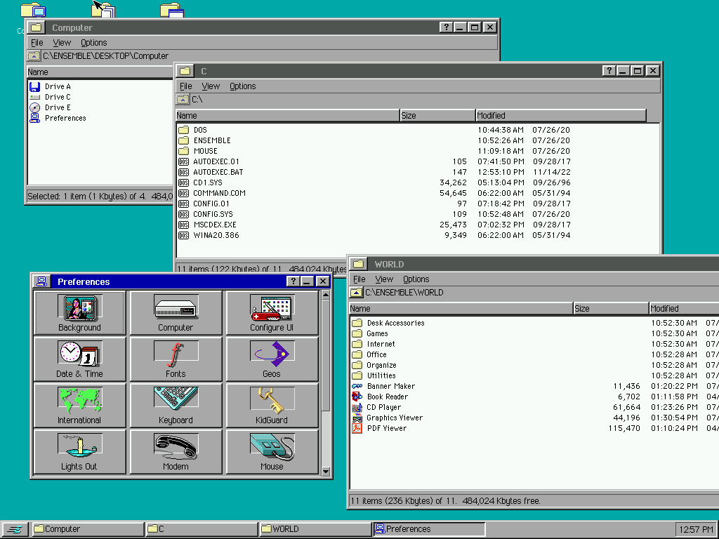 DOS GUI 01 BreadBox Ensemble v4.1.3 (2009) VirtualBox VHD and