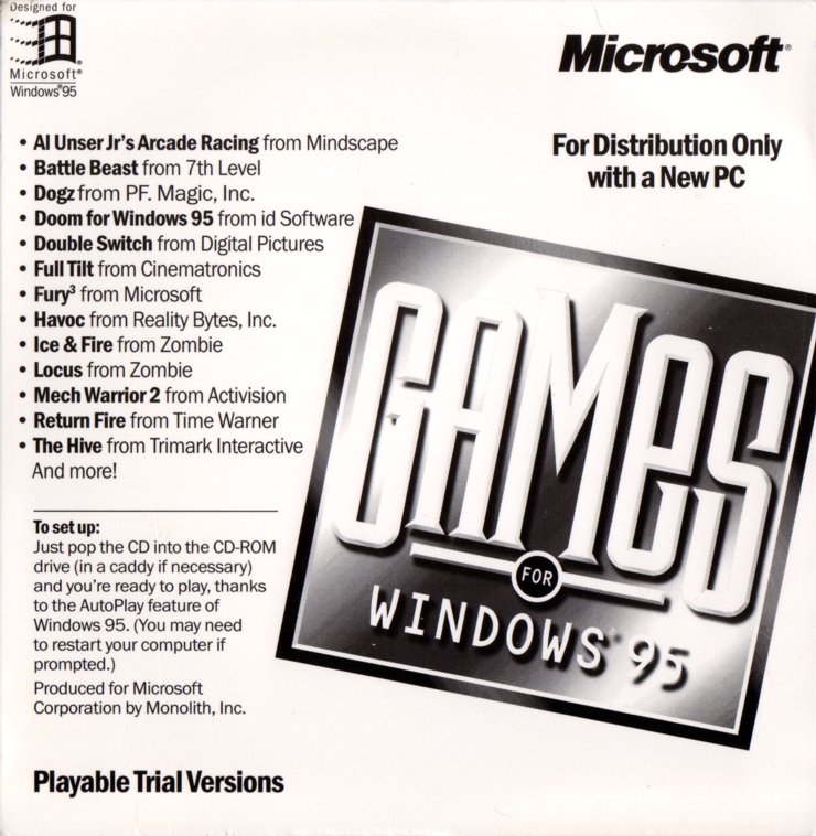Games for Windows 95 Monolith Productions Free Download, Borrow
