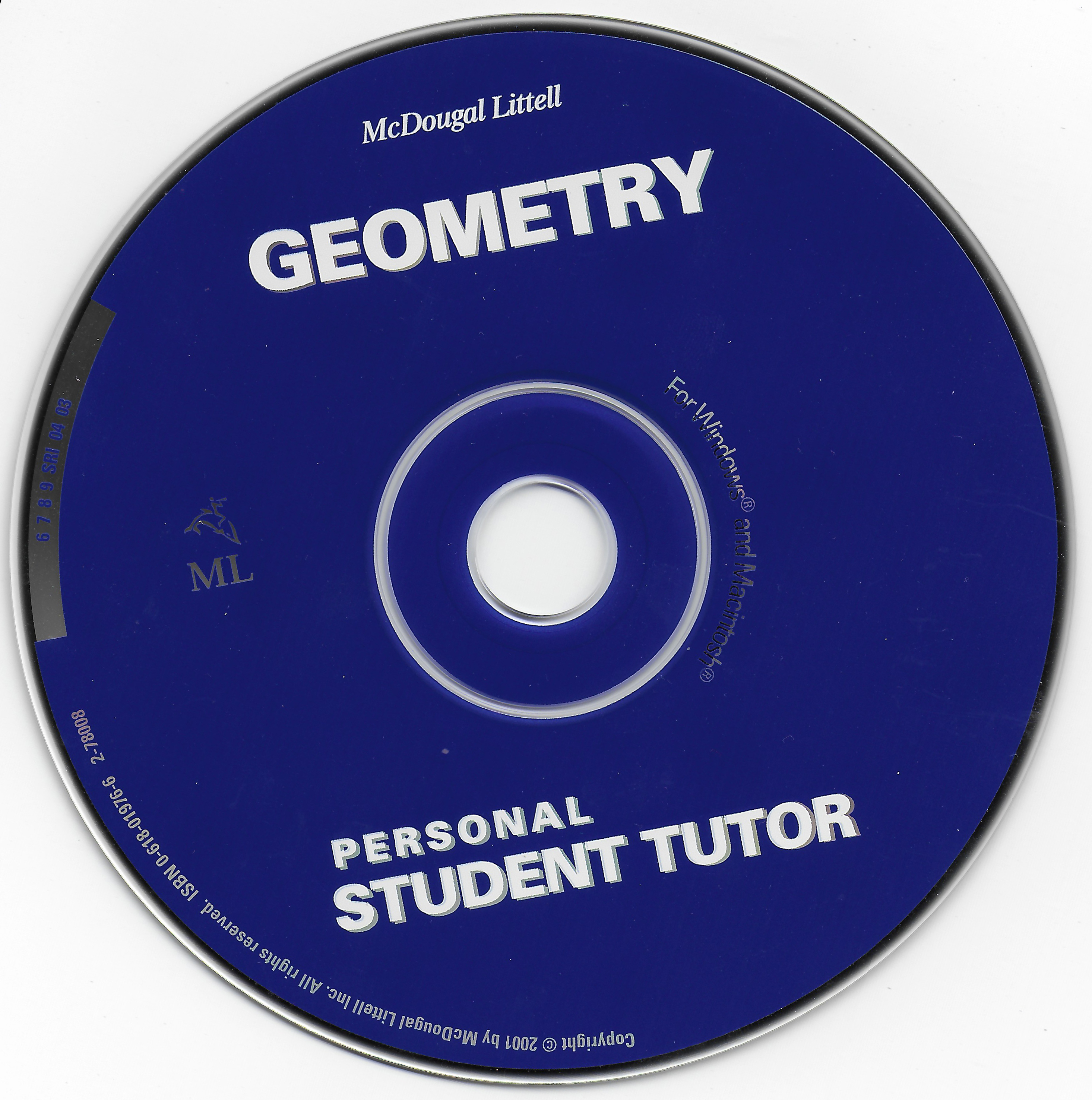 Personal Student Tutor Geometry (PC) (2001) McDougal Littell Free