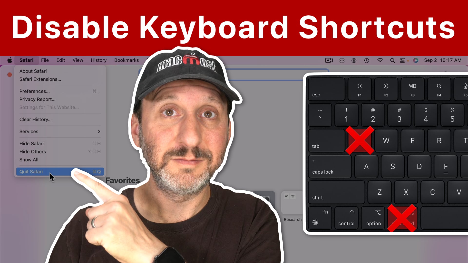 How To Disable a Keyboard Shortcut On a Mac (MacMost 2785) https
