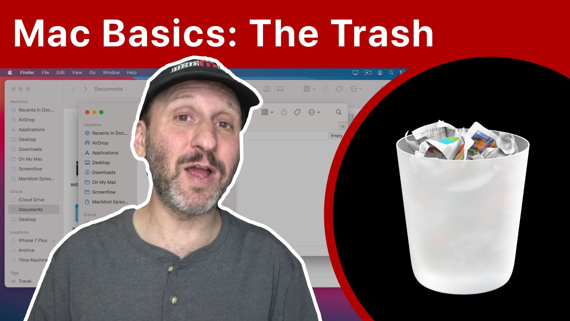 Mac Basics Using the Trash To Delete Files (MacMost 2343) https