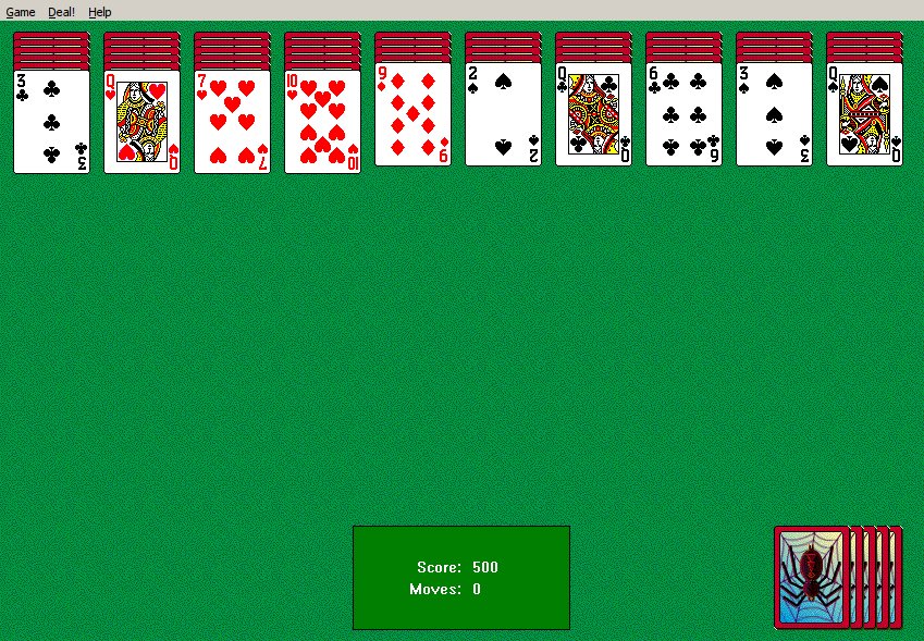 Microsoft Solitaire and Spider Solitaire from Windows XP Microsoft