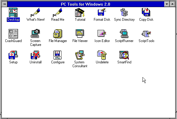PC Tools for Windows 2.0 : Central Point Software : Free Download