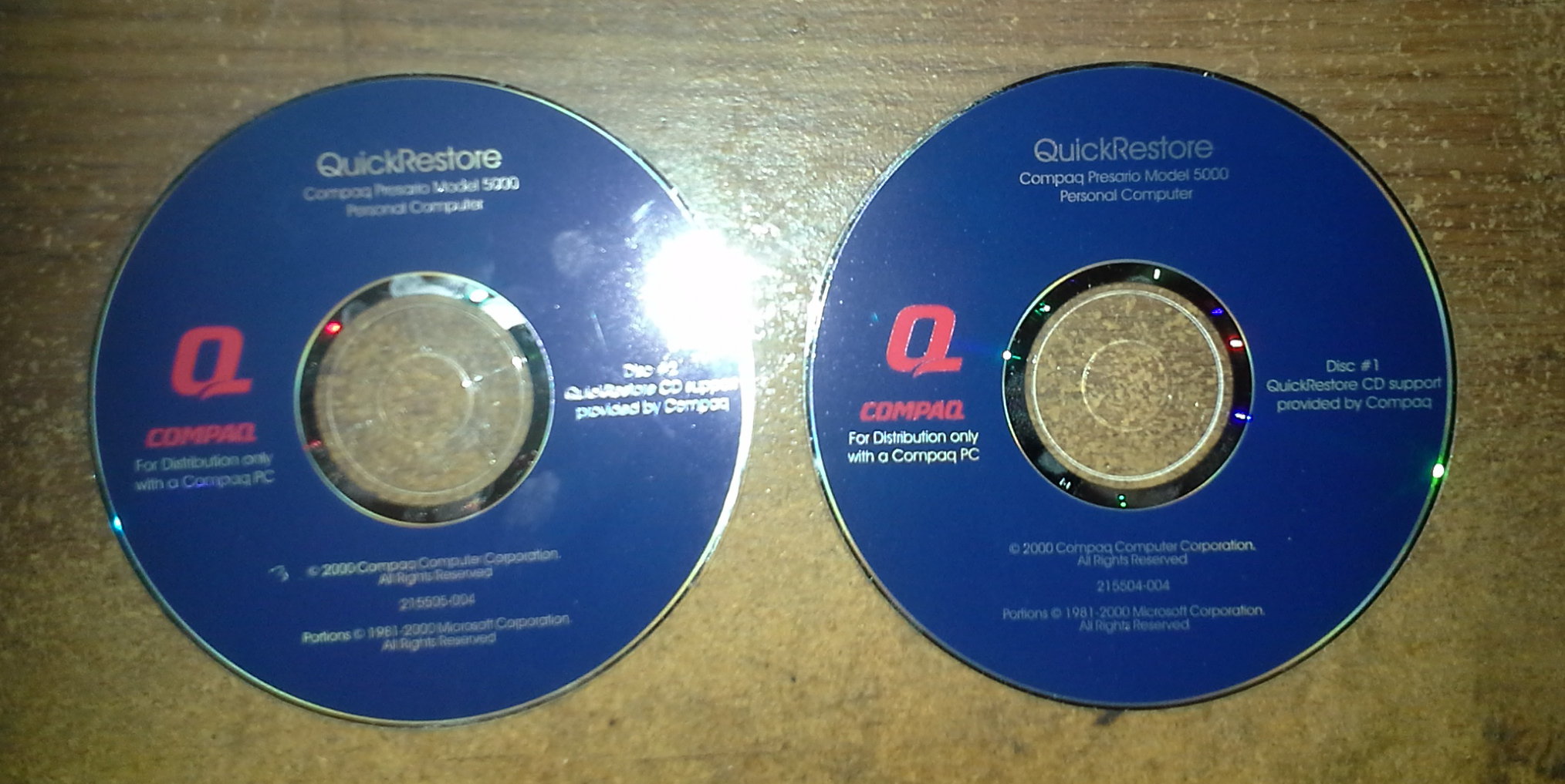 Compaq QuickRestore CD set for Presario 5000 : Compaq : Free Download