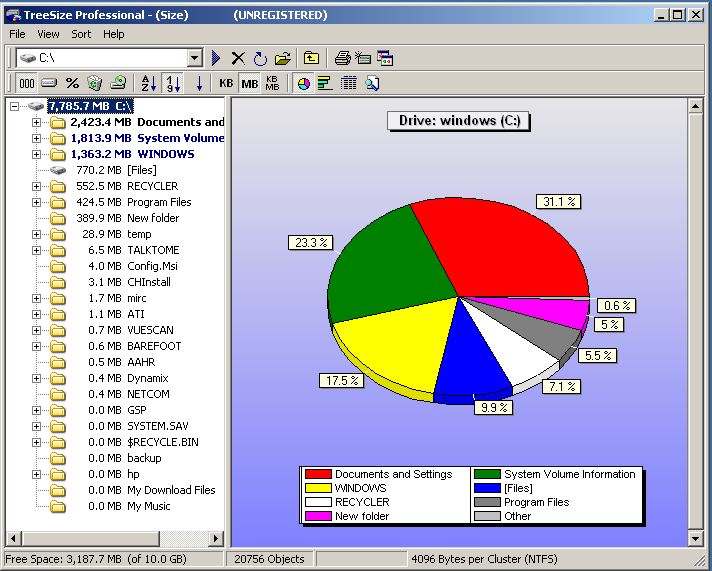 TreeSize Professional (Version 2.4.3.107) Jam Software Free