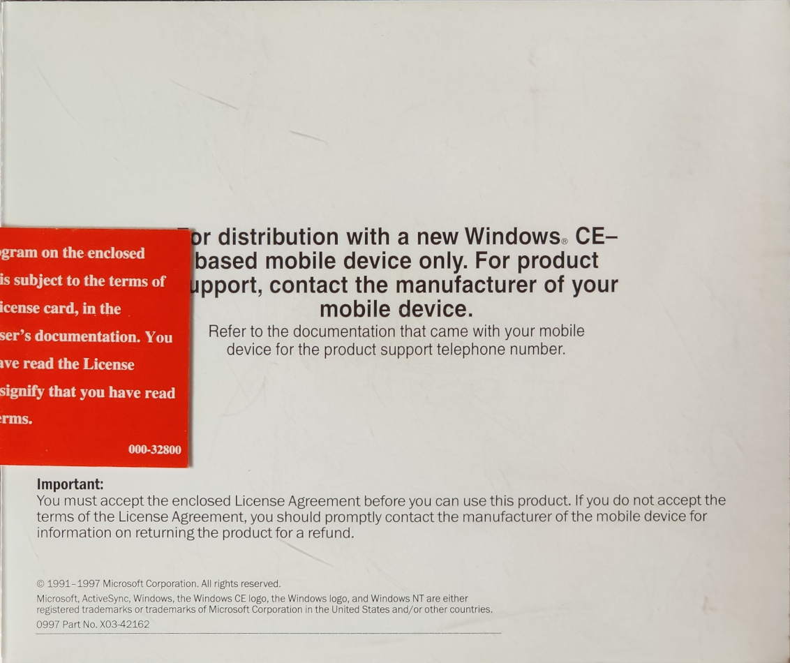 Desktop Software for Microsoft Windows CE, Services 2.0 Microsoft