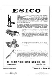ESICO : Electric Soldering Iron Co., Inc. : Electric Soldering Iron Co