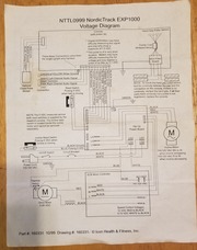 NordicTrack NTTL 0999 EXP 1000 WIRING DIAGRAM PAGE 1 : Free Download