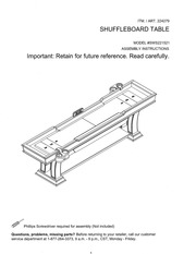 Well Universal Costco Shuffleboard Table Model # SWS 221521 : Well