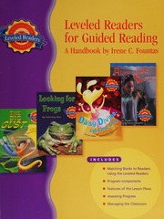For gd rd handbook lv 1-6 : houghton mifflin reading leveled readers