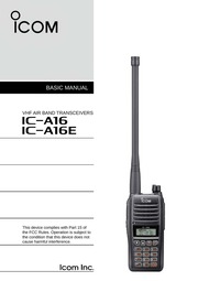 Icom A16-Insturction-Manual : Free Download, Borrow, and Streaming