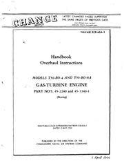 Boeing T50 Gas Turbine Overhaul Manual : The Boeing Airplane Company