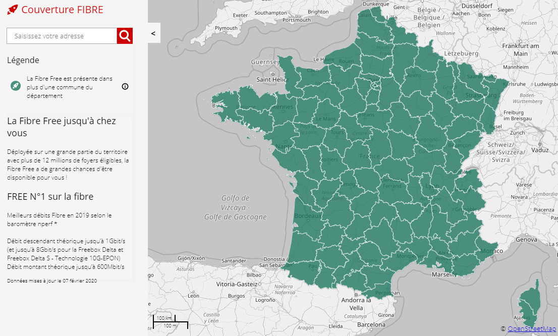 Carte Interactive Free Fibre Optique Nouveau Free lance une carte interactive pour informer les abonnés de