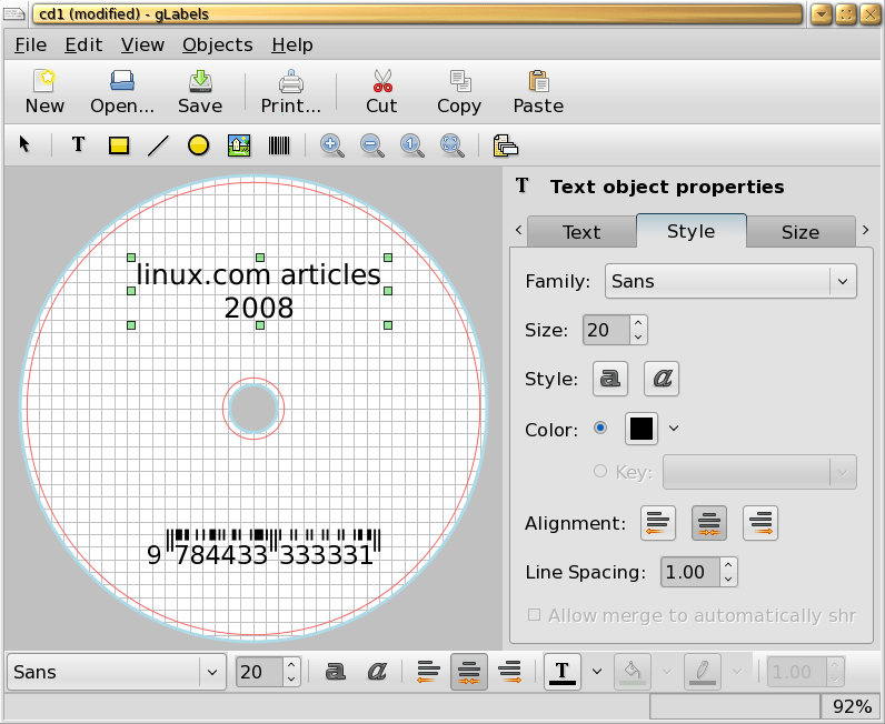 Three applications for making disc labels The source for