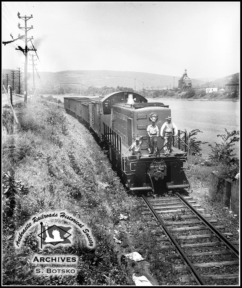 West Pittston and Exeter ALCO S3 6 at Coxton, PA ARHS Digital Archive