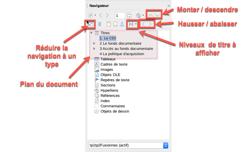 Afficher le plan d'un document [Parcours guidé LibreOffice Writer]