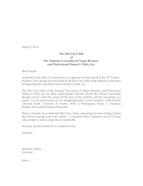 The Elm City Clubs of the National Association of Negro