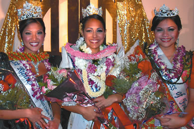 Rachel Pacarro Above Center Was Crowned Miss Oahu Filipina June 14